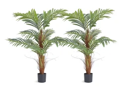Palmera Areca Artificial de 1.22m de SucceBuy, Planta de Nuez de Betel Artificial Realista