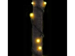 Palmera artificial con 136 LED blanco cálido 220 cm