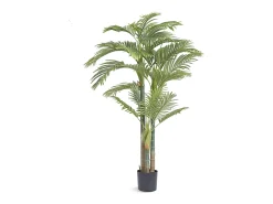 Palmera Artificial de Caña Dorada de 2 m de SucceBuy, Decoración Vegetal Realista de Imitación Verde