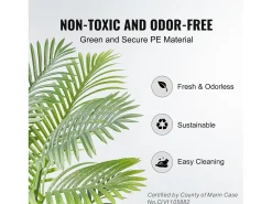 Palmera Artificial de Caña Dorada de 2 m de SucceBuy, Decoración Vegetal Realista de Imitación Verde