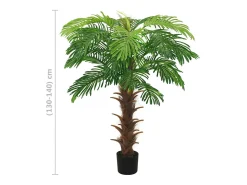 Palmera Cycas Artificial con Maceta 140 cm Verde
