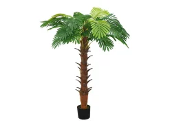 Palmera Cycas artificial con macetero 160 cm verde ES104542