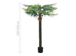 Palmera Fénix Artificial con Maceta 215 cm Verde