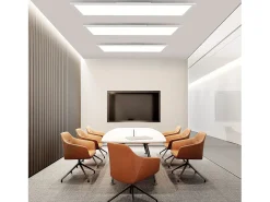 Panel LED NETTLIFE 120x30, luz de techo regulable, largo, retroiluminación RGB, cambio de color plana con control remoto, 36 W