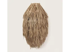 Pantalla Lámpara Colgante Fibras Naturales Ramé Natural