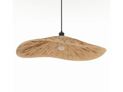 Pantalla redonda de rafia 75 cm - Stellaire