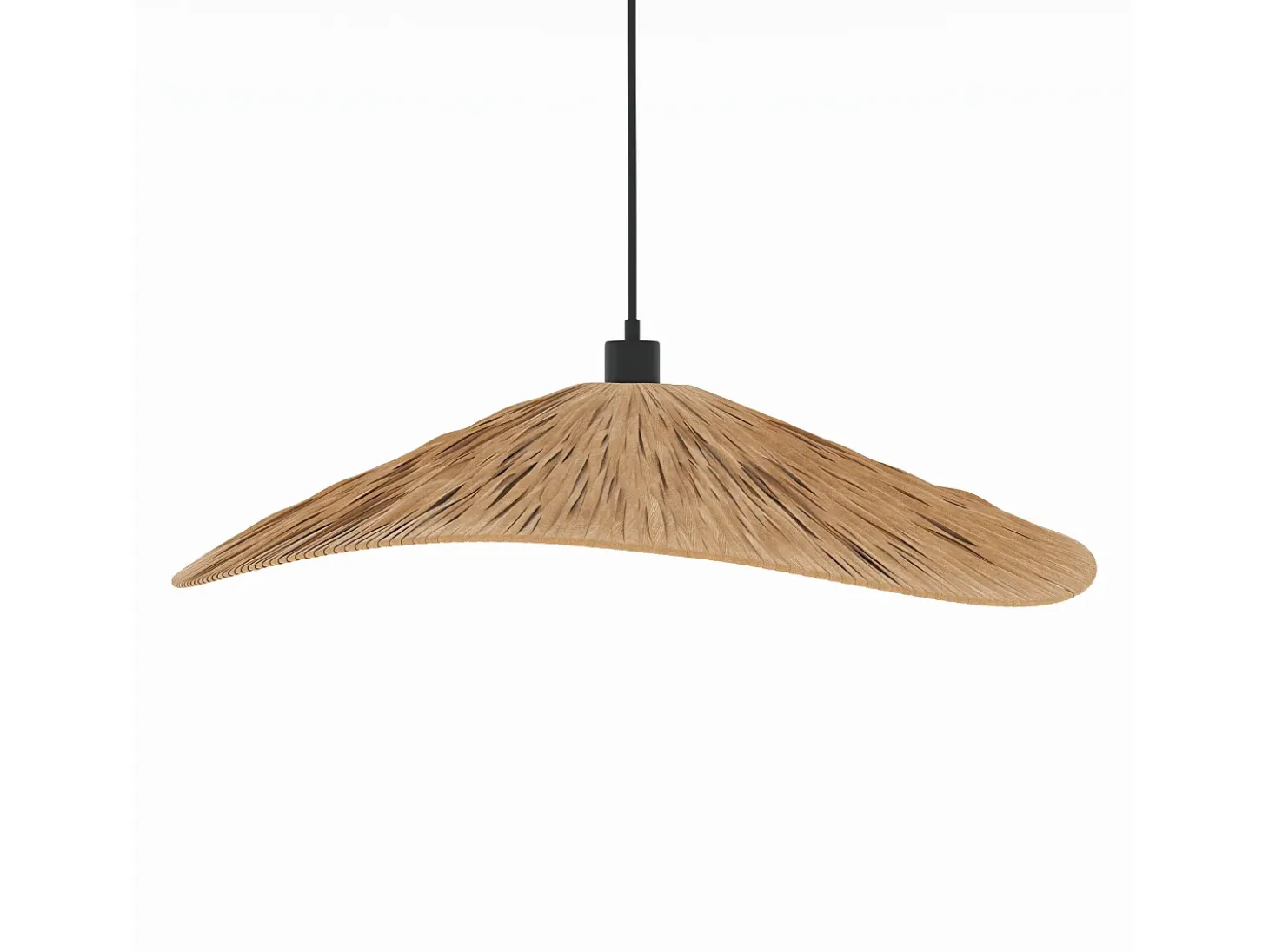 Pantalla redonda de rafia 75 cm - Stellaire
