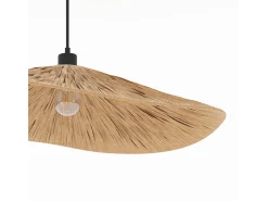 Pantalla redonda de rafia 75 cm - Stellaire