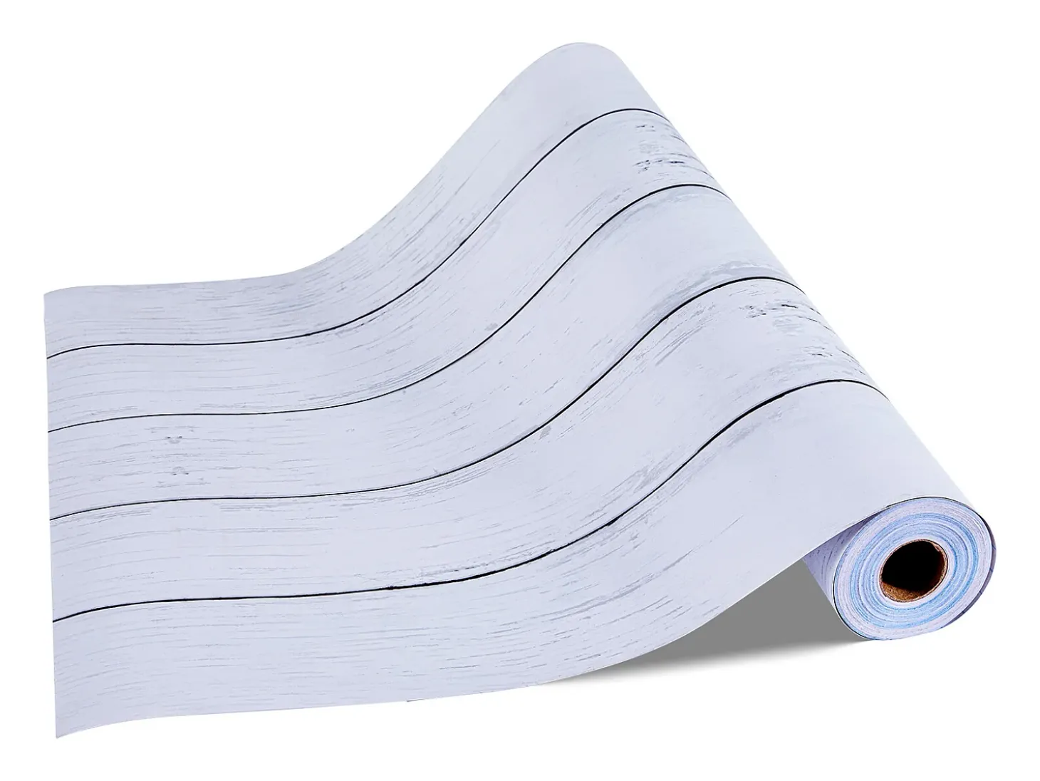 Papel Pintado Adhesivo de Pared SucceBuy, 45 cm x 15 m, Rollo Papel Pintado Autoadhesivo en Vinilo, Motivo Textura Madera Blanca, Impermeable