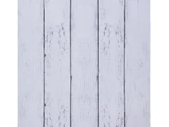 Papel Pintado Adhesivo de Pared SucceBuy, 45 cm x 15 m, Rollo Papel Pintado Autoadhesivo en Vinilo, Motivo Textura Madera Blanca, Impermeable