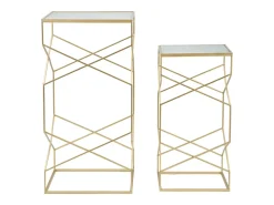 Par de soportes para teléfono de vidrio (50 x 50 x 100 cm - 40 x 40 x 80 cm)