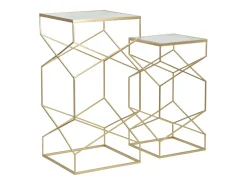 Par de soportes para teléfono de vidrio (50 x 50 x 100 cm - 40 x 40 x 80 cm)