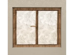 Par de visillo 60x120 cm CELIA taupe, por Soleil d'Ocre