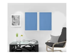 Par de visillos para ventana 70x90 cm DOLLY azul