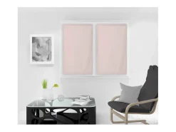 Par de visillos para ventana 70x120 cm DOLLY rosa