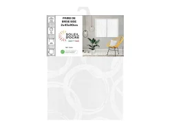 Par de visillos para ventana 45x90 cm CIRCLE, por Soleil d'Ocre