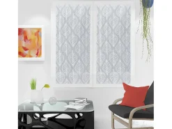 Par de visillos para ventana 60x160 cm MAUD blanco, por Soleil d'Ocre