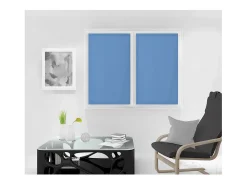 Par de visillos para ventana 90x120 cm DOLLY azul