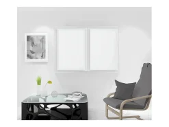 Par de visillos 60x90 cm NOEMIE blanco, por Soleil d'Ocre