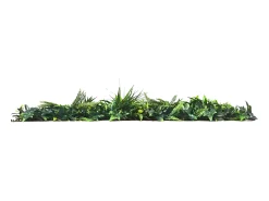 Pared vegetal sintética verde, protección anti-UV, pack de 1m², DELVIN