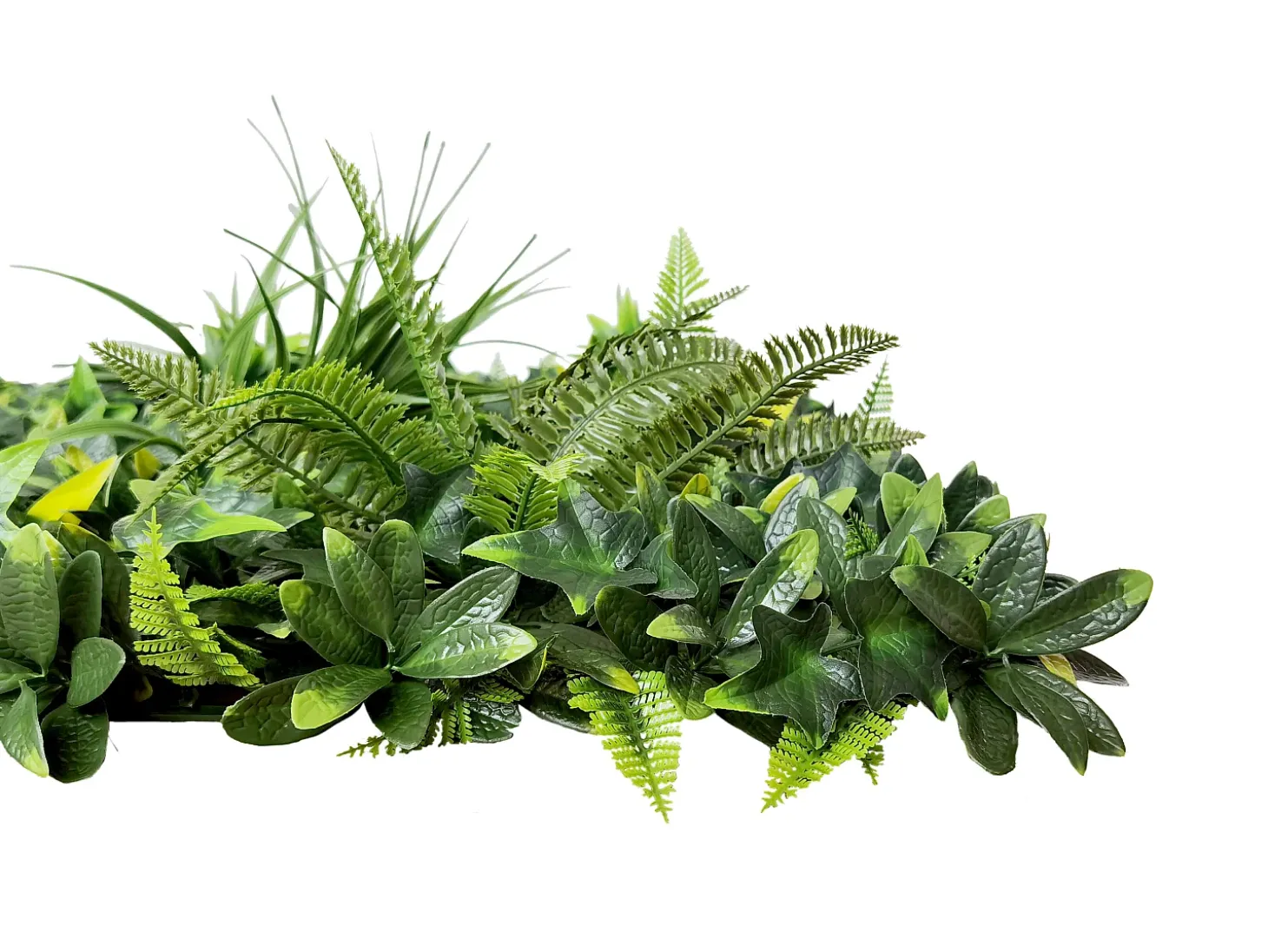 Pared vegetal sintética verde, protección anti-UV, pack de 1m², DELVIN