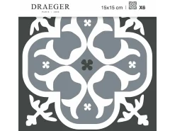 Pegatinas de azulejos 15 X 15 cm - Lirio negro