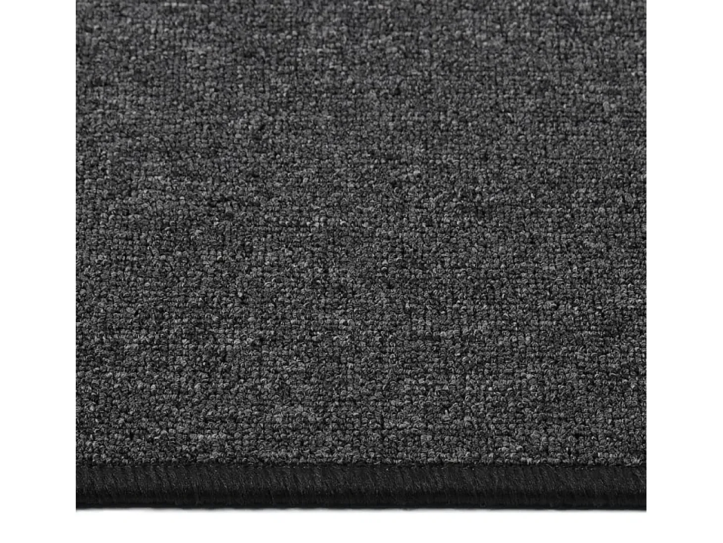 Pelle Alfombra de pasillo gris antracita 50x200 cm