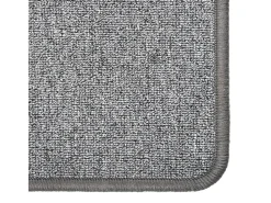 Pelle Alfombra de pasillo gris oscuro 50x150 cm