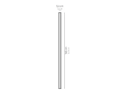 Pencil - Módulo de luz a batería Zafferano, grande, portátil y recargable, IP65, regulador táctil, altura 146 cm, color blanco