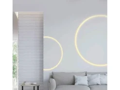 Perfil Neón SFLEX 24x18 Superficie Semicircular Curva Vertical para Tira LED IP20 hasta 15 mm 50 m