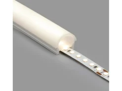Perfil Neón SFLEX 24x18 Superficie Semicircular Curva Vertical para Tira LED IP20 hasta 15 mm 5 m