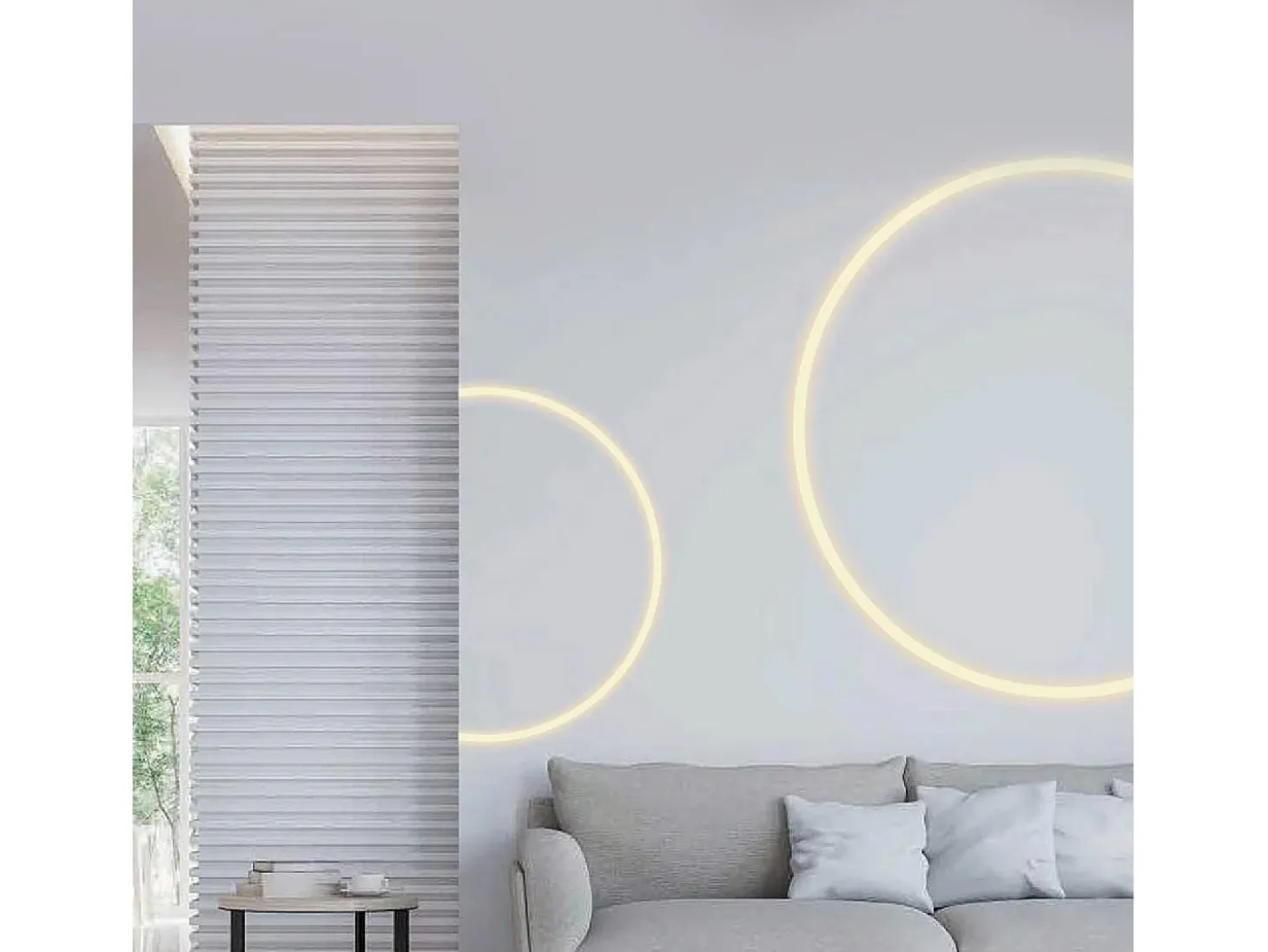 Perfil Neón SFLEX 24x18 Superficie Semicircular Curva Vertical para Tira LED IP20 hasta 15 mm 5 m