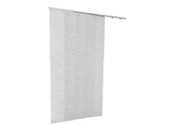 Persiana de Paneles SucceBuy con Riel Extensible, 116-218 cm de Ancho, Panel Japonés Vertical Ajustable hasta 243 cm de Altura, Gris