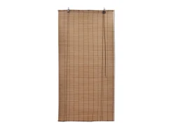 Persianas enrollables de bambú 2 uds 100x160 cm Marrón