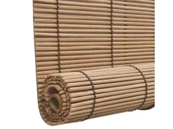 Persianas enrollables de bambú 2 uds 100x160 cm Marrón