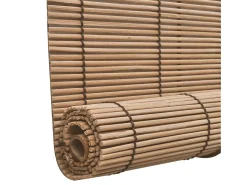 Persianas enrollables de bambú 2 uds 150x220 cm Marrón