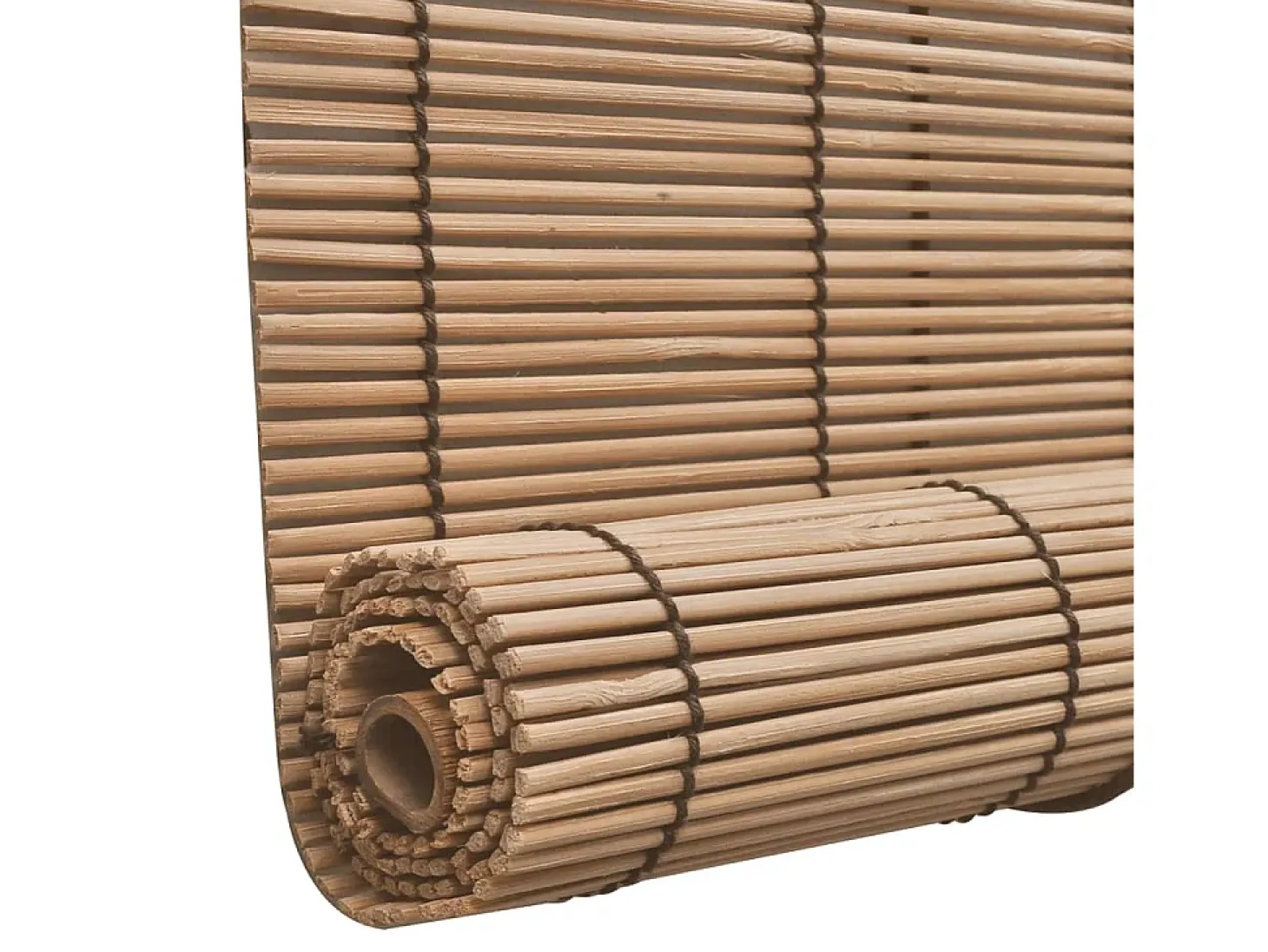 Persianas enrollables de bambú 2 uds 150x220 cm Marrón