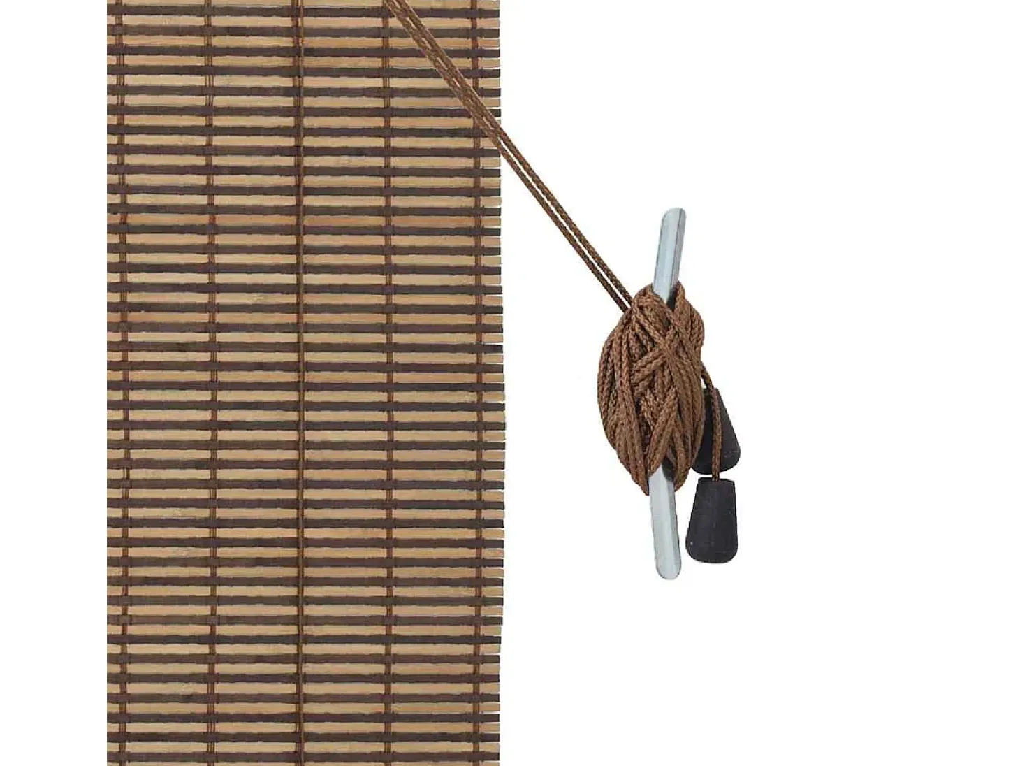 Persianas y Blackouts con Cortinas Marrones 60x160 cm Bambú