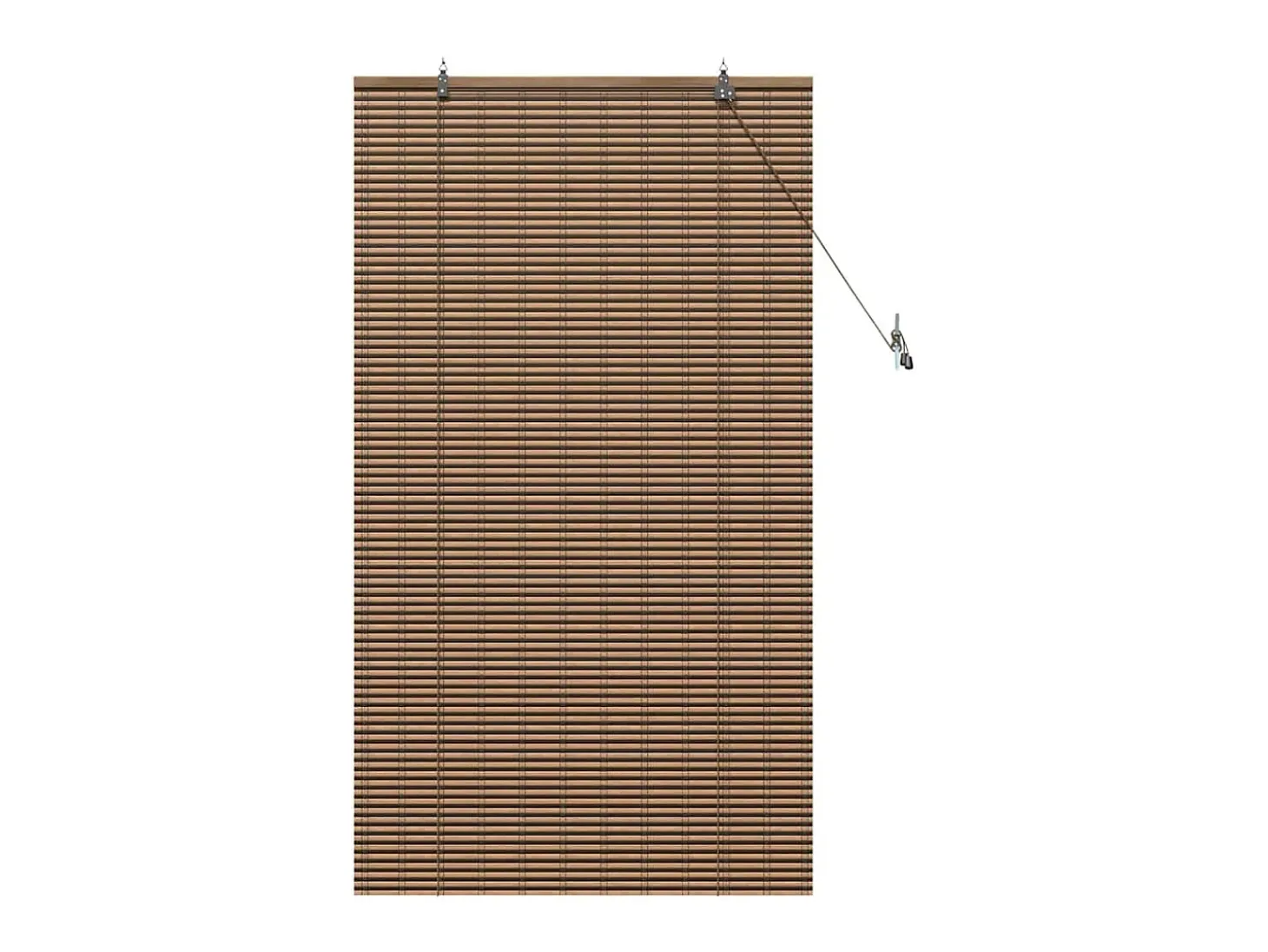 Persianas y Blackouts con Cortinas Marrones 60x160 cm Bambú
