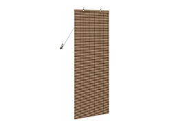 Persianas y Blackouts con Cortinas Marrones 60x160 cm Bambú