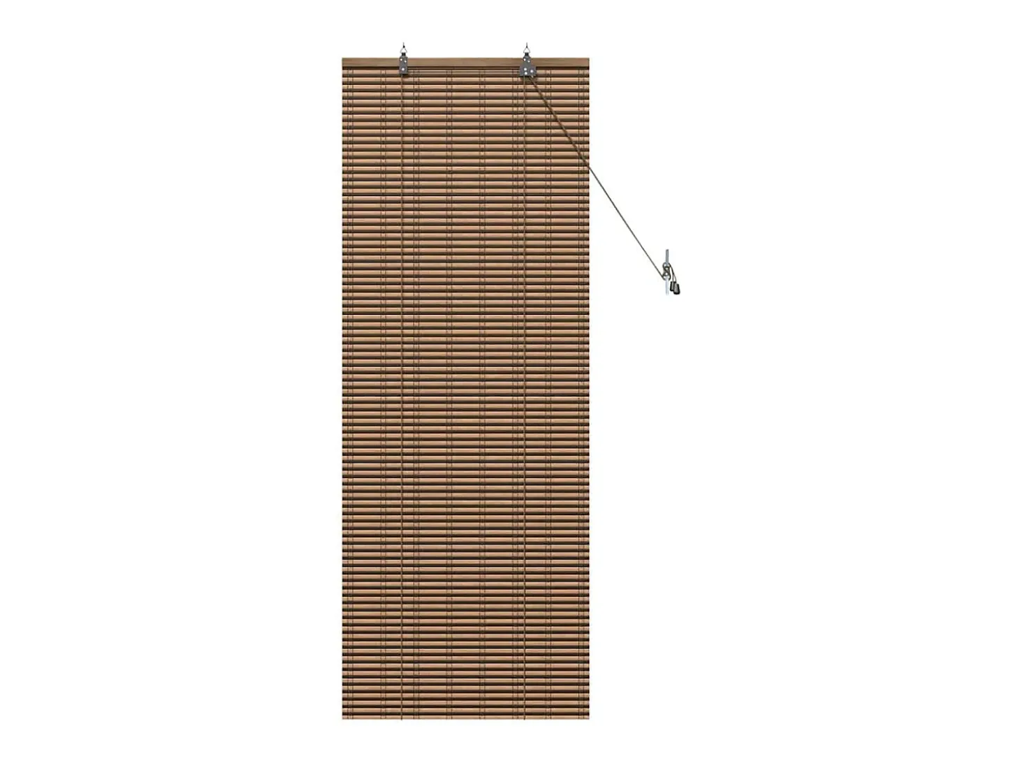 Persianas y Blackouts con Cortinas Marrones 60x160 cm Bambú