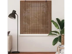 Persianas y opacas marrones 140 x 160 cm Bambú