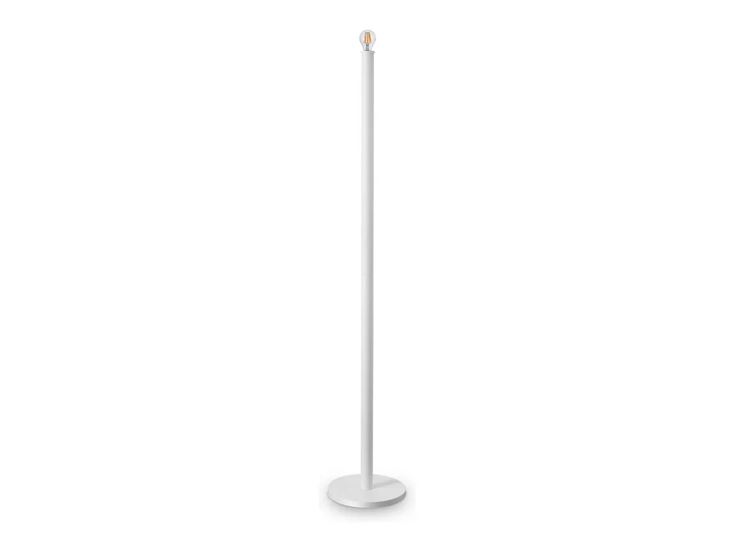 Piantana Da Terra Contemporanea Mix Metallo Bianco 1 Luce E27 42W Ip20