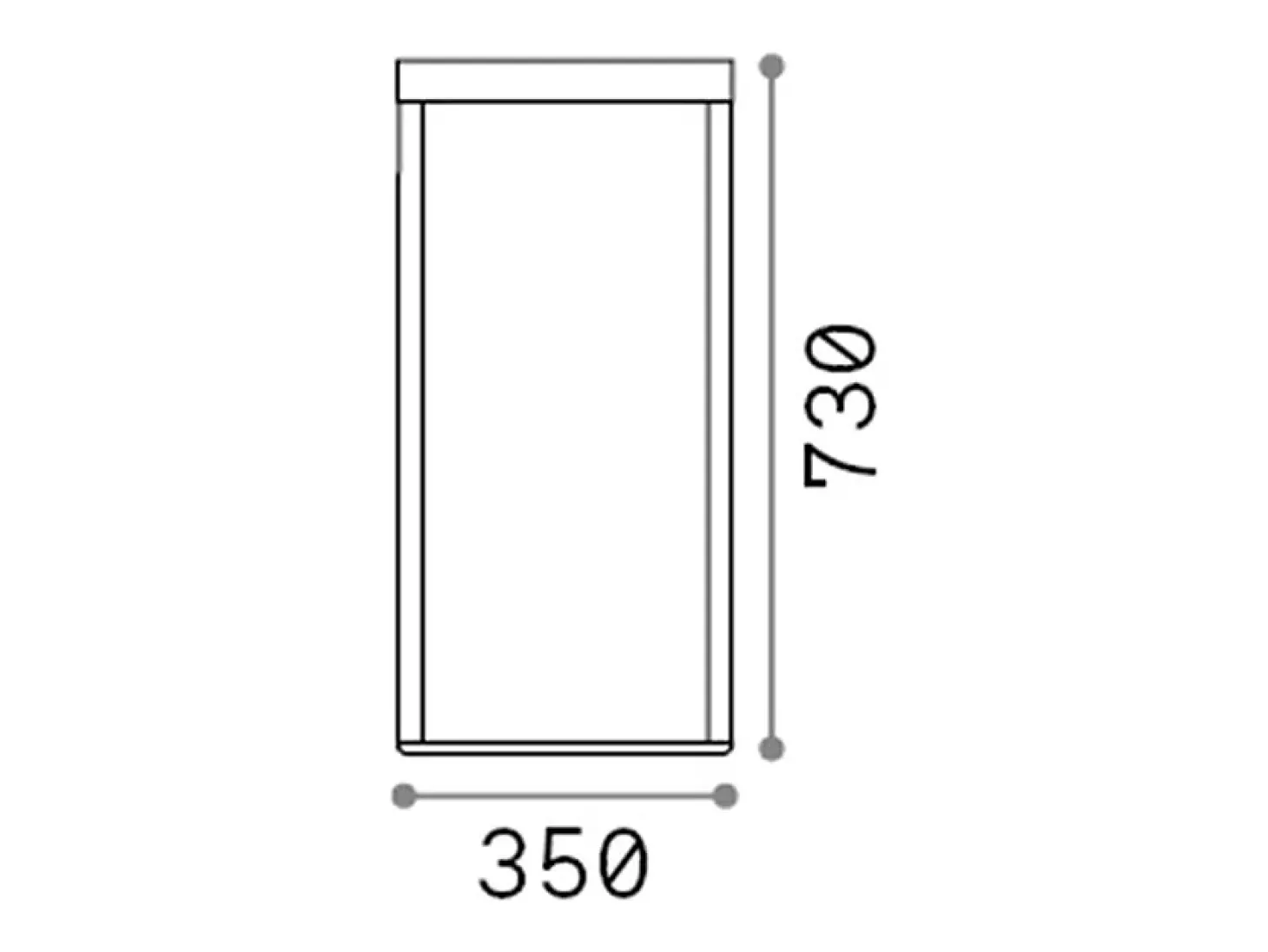 Piantana Industrial-Minimal Ipotesi Metallo Bianco Led 16W 3000K H73Cm