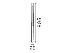 Piantana Moderna Jedi Metallo Nero Led 12W 3000K Luce Calda