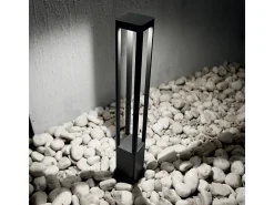 Piantana Moderna Tifone Alluminio Antracite Led 8,5W 3000K Luce Calda H65Cm
