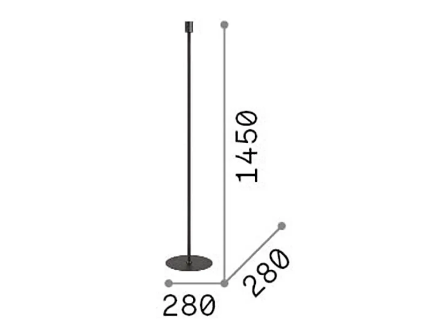 Piantane - Lampade Da Terra Set Metallo Ottone 1 Luce E27