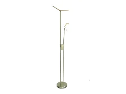 Pie De Salon Betelgeuse Cuero Satinado Led Dimable 5w+18w 4000k