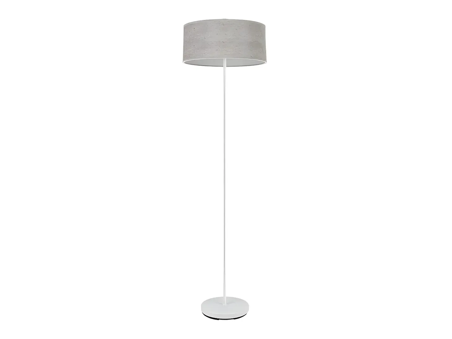 Pie Salon De Metal Blanco Modelo Jerte Pantalla Cemento Gris