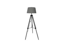 Pie Salon Regulable Modelo Julen Color Madera Gris/negro